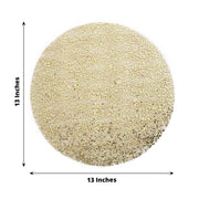 10 pcs 13" Metallic Sequin Mesh Table Placemats