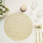 10 pcs 13" Metallic Sequin Mesh Table Placemats