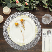 10 pcs 13" Metallic Sequin Mesh Table Placemats