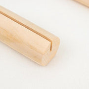 10 pcs 2"  Farmhouse Cylindrical Wooden Place Card Holders - Natural CARD_WOOD03_NAT