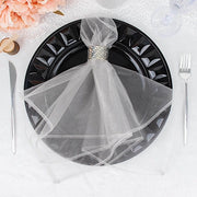 10 pcs 23" x  23' Sheer Organza Decorative Dinner Table Napkins