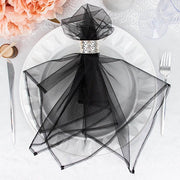 10 pcs 23" x  23' Sheer Organza Decorative Dinner Table Napkins