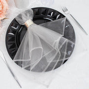 10 pcs 23" x  23' Sheer Organza Decorative Dinner Table Napkins