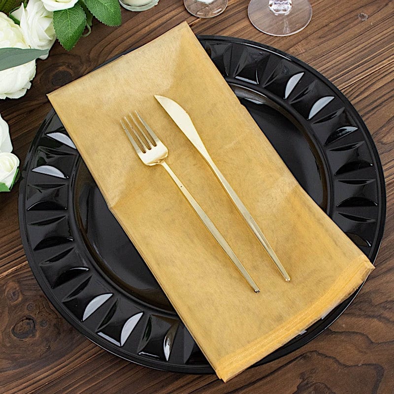 10 pcs 23" x  23' Sheer Organza Decorative Dinner Table Napkins