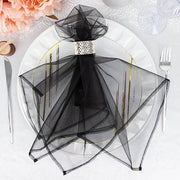 10 pcs 23" x  23' Sheer Organza Decorative Dinner Table Napkins