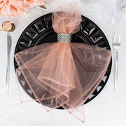 10 pcs 23" x  23' Sheer Organza Decorative Dinner Table Napkins