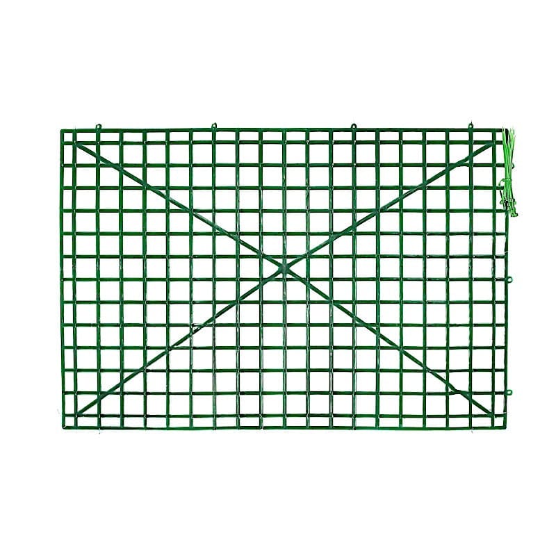 10 pcs 24" x 16" Artificial DIY Plastic Mesh Flower Wall Panel- Dark Green ARTI_PAN01_2416_GRN