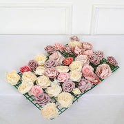 10 pcs 24" x 16" Artificial DIY Plastic Mesh Flower Wall Panel- Dark Green ARTI_PAN01_2416_GRN