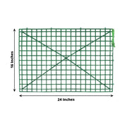 10 pcs 24" x 16" Artificial DIY Plastic Mesh Flower Wall Panel- Dark Green ARTI_PAN01_2416_GRN