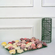 10 pcs 24" x 16" Artificial DIY Plastic Mesh Flower Wall Panel- Dark Green ARTI_PAN01_2416_GRN