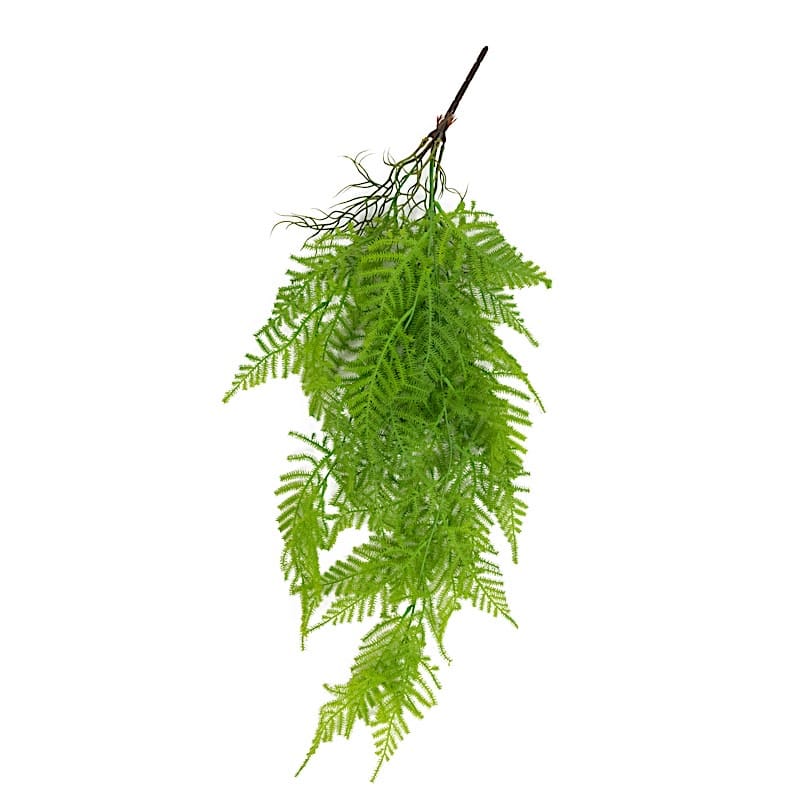 10 pcs 32” Artificial Hanging Fern Bushes - Green ARTI_GRN_HANG06_32