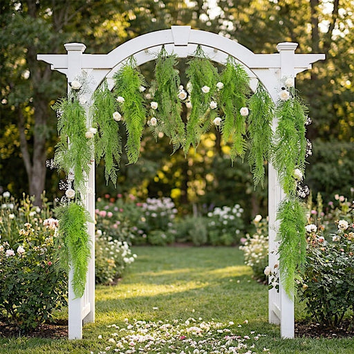 10 pcs 32” Artificial Hanging Fern Bushes - Green ARTI_GRN_HANG06_32