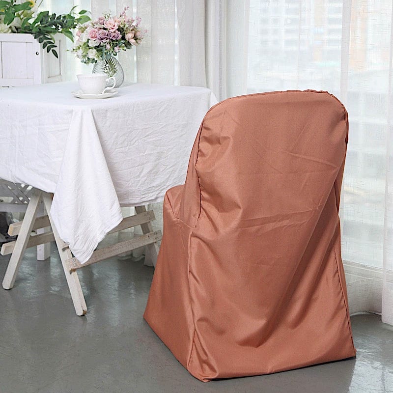 10 pcs Folding Flat Chair Covers Wedding Party Decorations