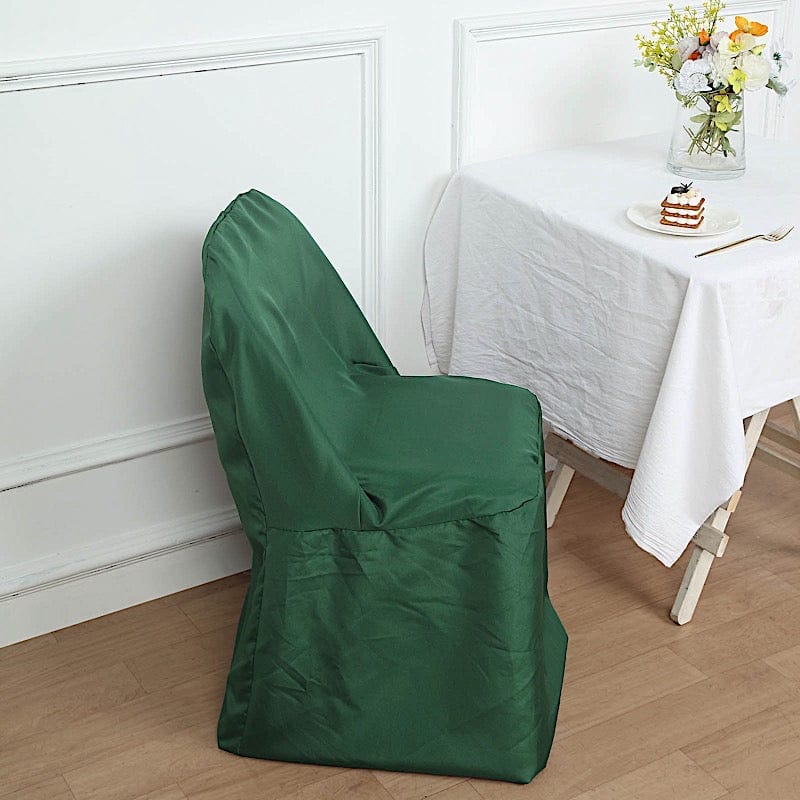 10 pcs Folding Flat Chair Covers Wedding Party Decorations