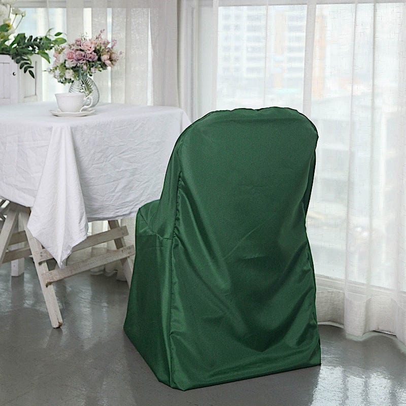 10 pcs Folding Flat Chair Covers Wedding Party Decorations