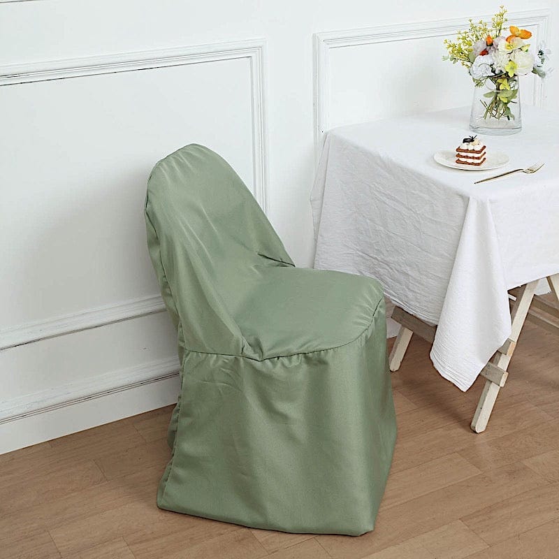 10 pcs Folding Flat Chair Covers Wedding Party Decorations