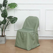 10 pcs Folding Flat Chair Covers Wedding Party Decorations