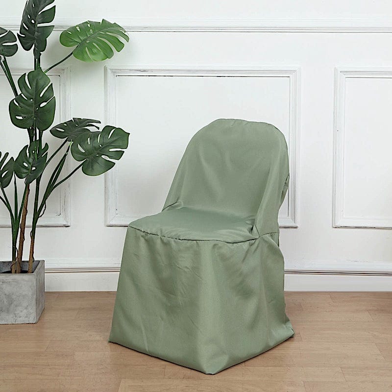 10 pcs Folding Flat Chair Covers Wedding Party Decorations