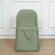 10 pcs Folding Flat Chair Covers Wedding Party Decorations