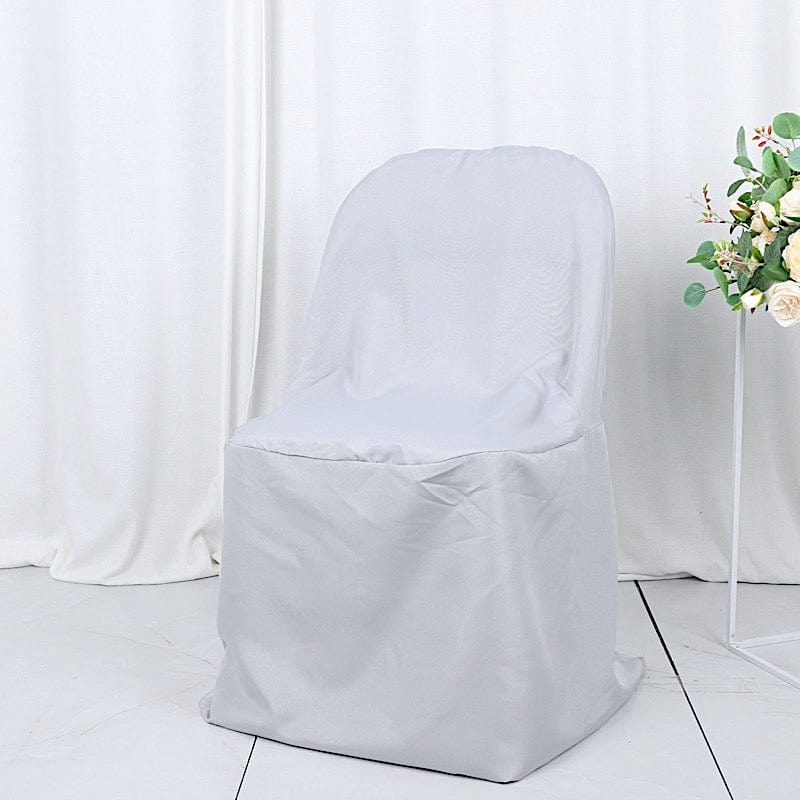 10 pcs Folding Flat Chair Covers Wedding Party Decorations