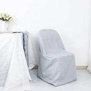 10 pcs Folding Flat Chair Covers Wedding Party Decorations