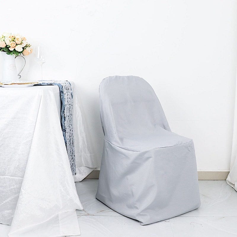 10 pcs Folding Flat Chair Covers Wedding Party Decorations