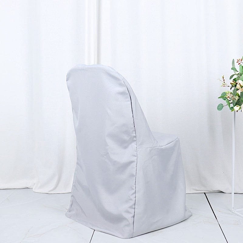10 pcs Folding Flat Chair Covers Wedding Party Decorations
