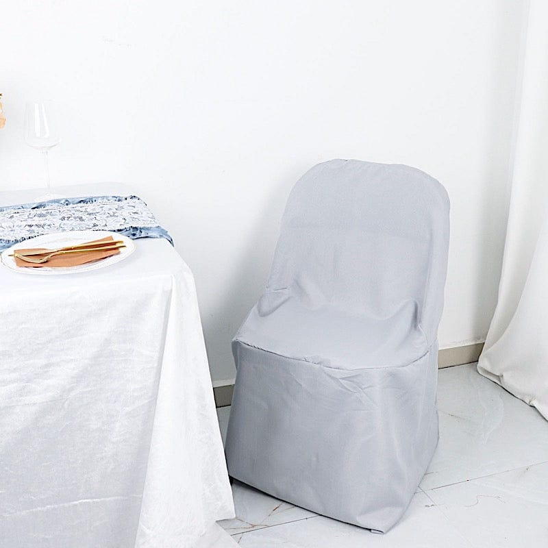 10 pcs Folding Flat Chair Covers Wedding Party Decorations