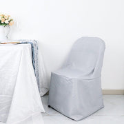10 pcs Folding Flat Chair Covers Wedding Party Decorations