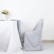 10 pcs Folding Flat Chair Covers Wedding Party Decorations