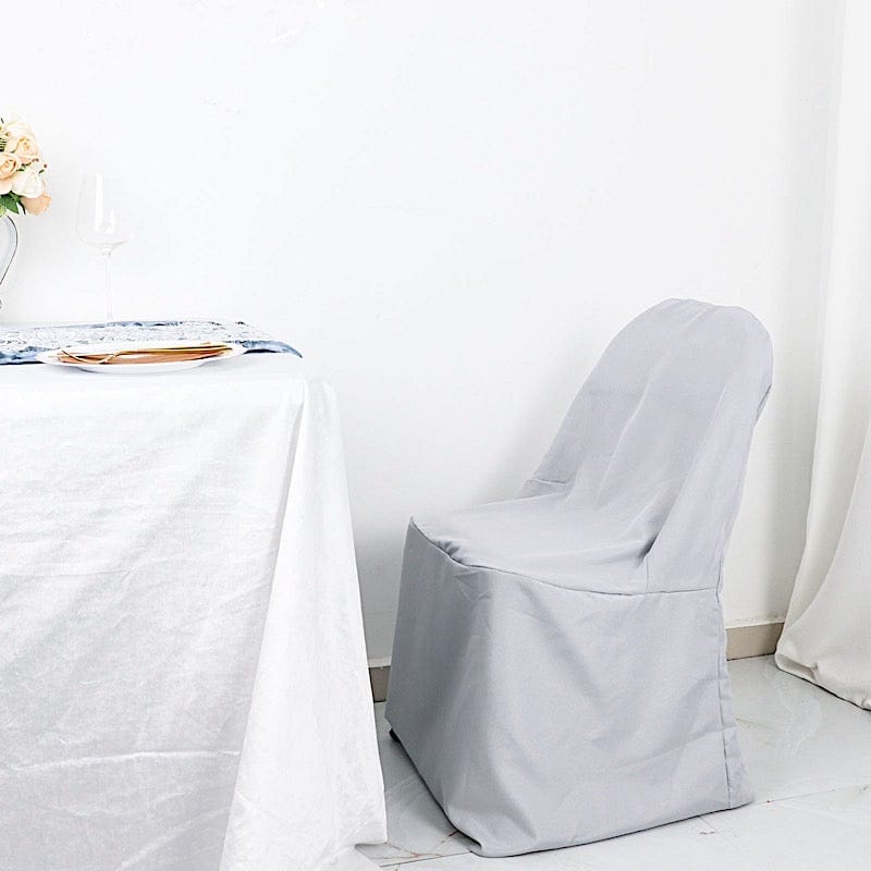 10 pcs Folding Flat Chair Covers Wedding Party Decorations