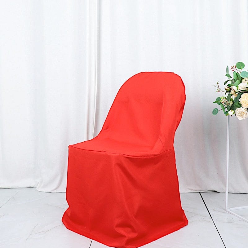 10 pcs Folding Flat Chair Covers Wedding Party Decorations