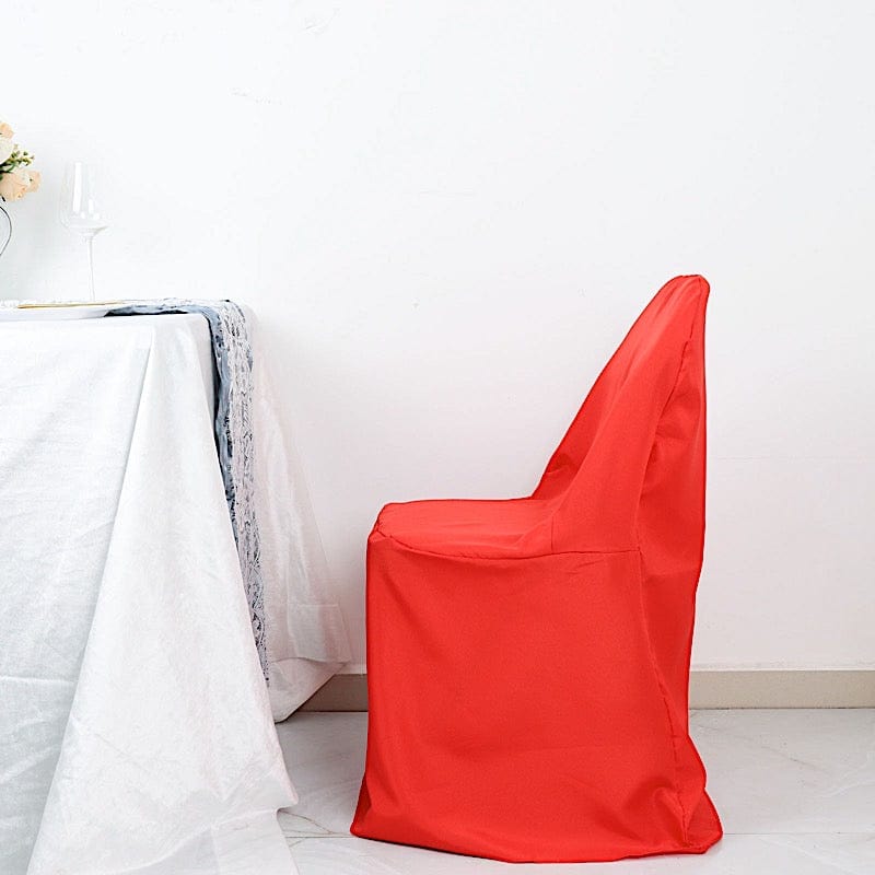 10 pcs Folding Flat Chair Covers Wedding Party Decorations