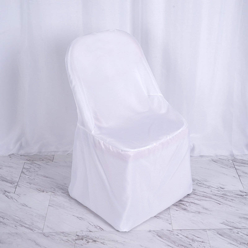 10 pcs Folding Flat Chair Covers Wedding Party Decorations
