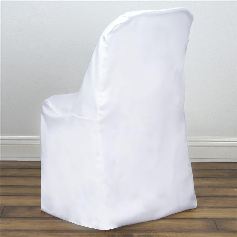 10 pcs Folding Flat Chair Covers Wedding Party Decorations