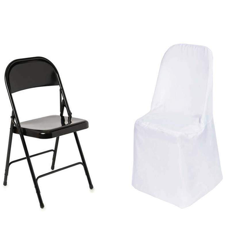 10 pcs Folding Flat Chair Covers Wedding Party Decorations