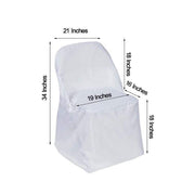 10 pcs Folding Flat Chair Covers Wedding Party Decorations