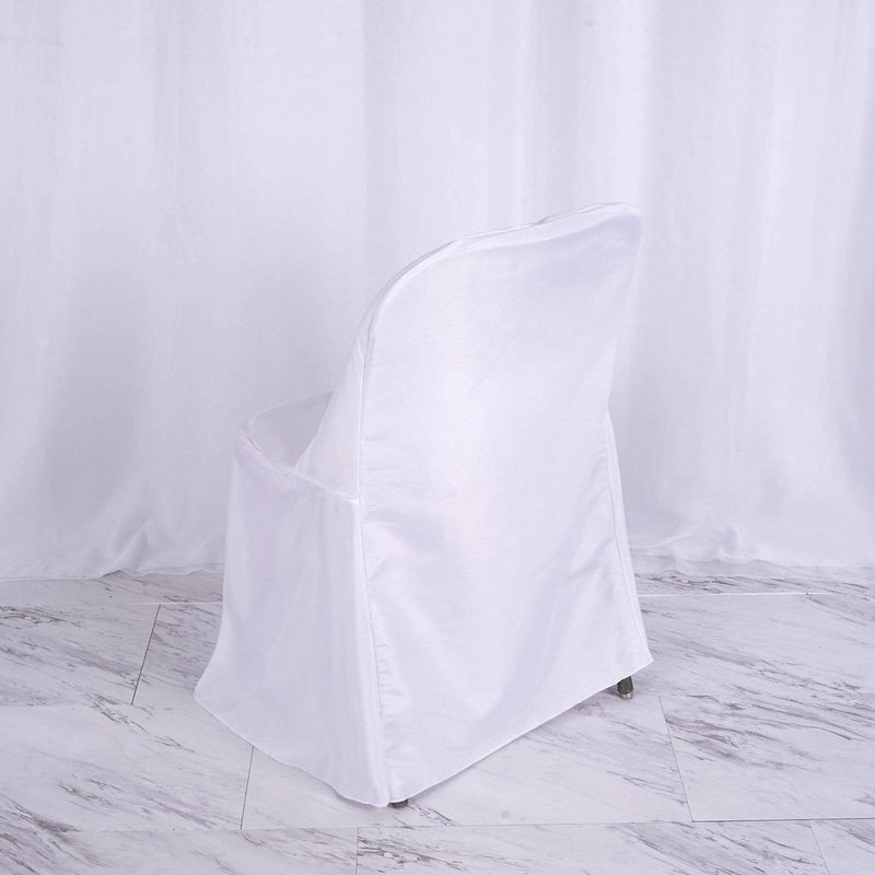 10 pcs Folding Flat Chair Covers Wedding Party Decorations