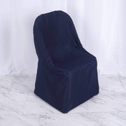 10 pcs Folding Flat Chair Covers Wedding Party Decorations