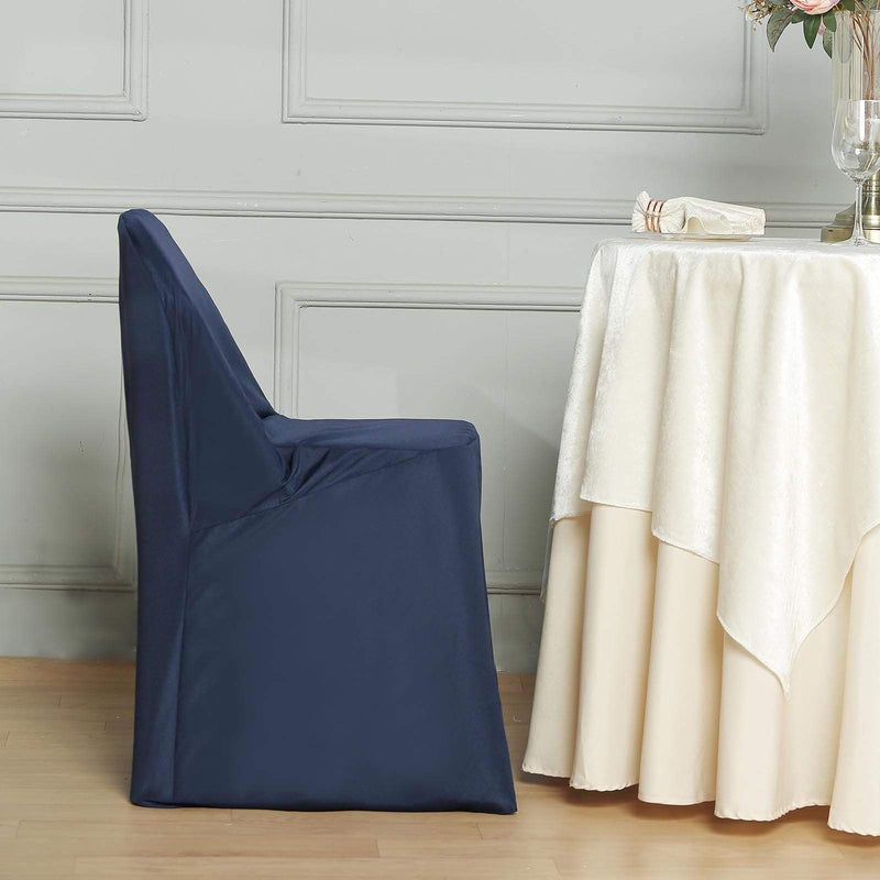 10 pcs Folding Flat Chair Covers Wedding Party Decorations