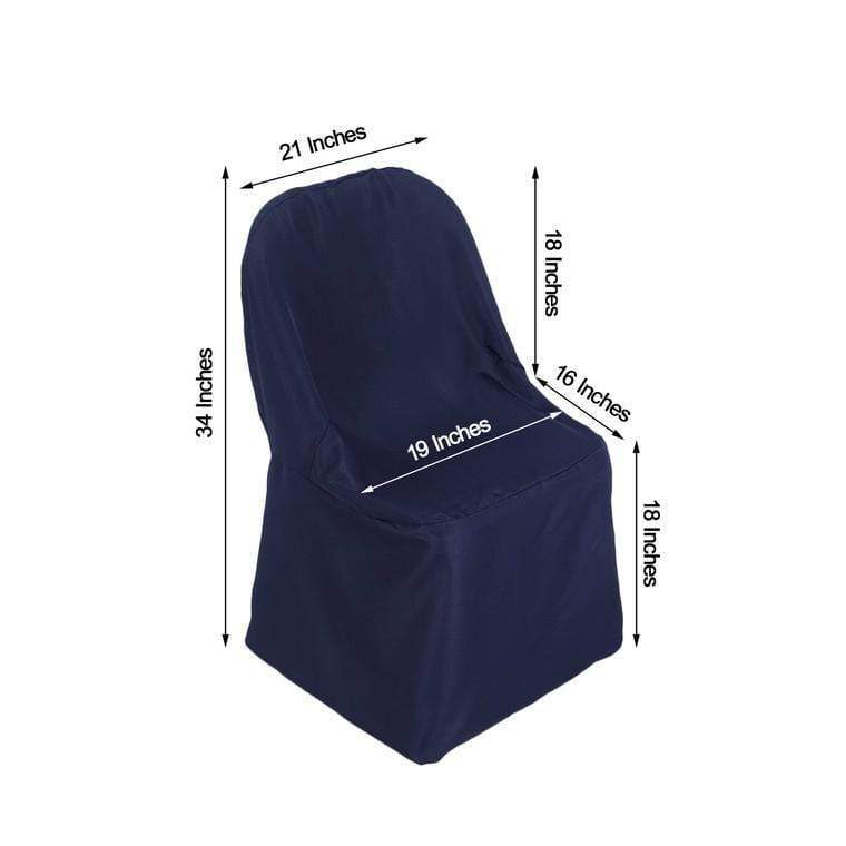 10 pcs Folding Flat Chair Covers Wedding Party Decorations