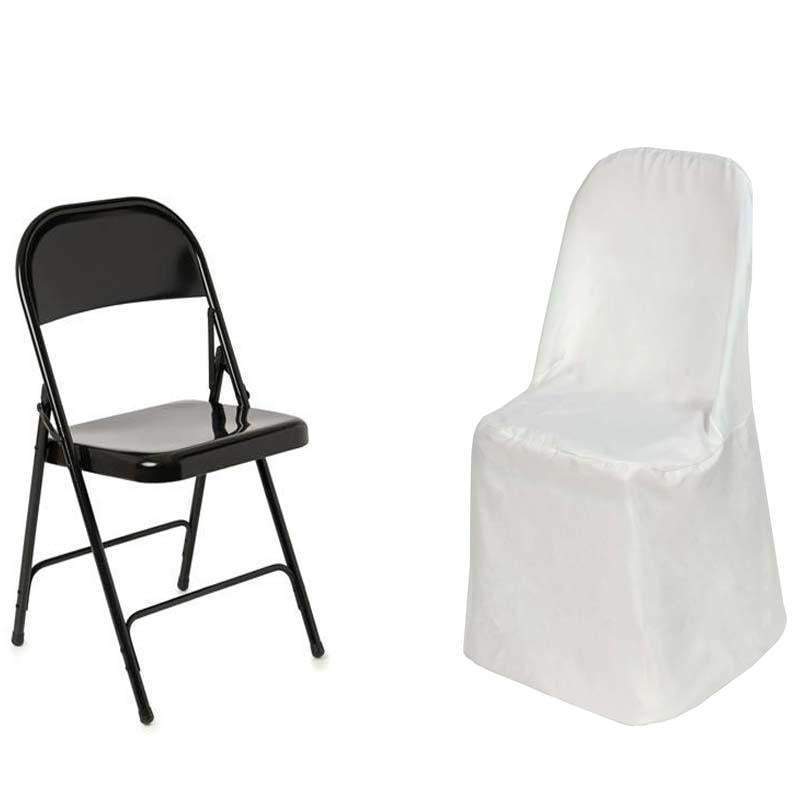 10 pcs Folding Flat Chair Covers Wedding Party Decorations