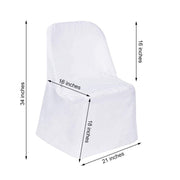 10 pcs Folding Flat Chair Covers Wedding Party Decorations