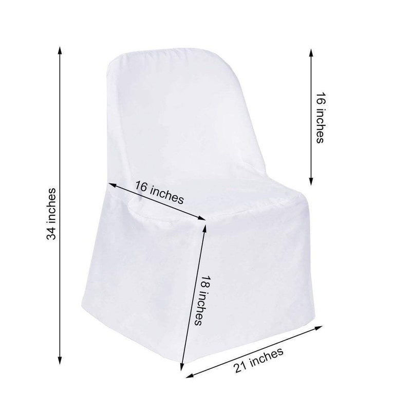 10 pcs Folding Flat Chair Covers Wedding Party Decorations