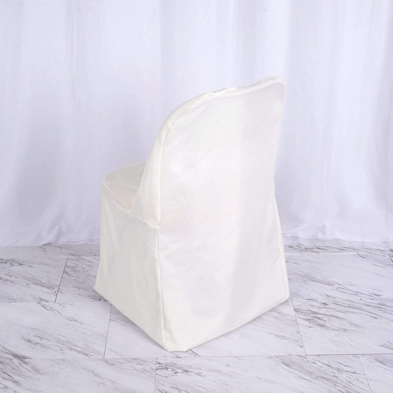 10 pcs Folding Flat Chair Covers Wedding Party Decorations