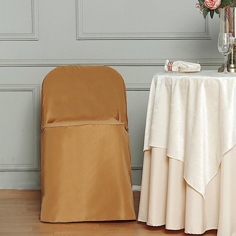 10 pcs Folding Flat Chair Covers Wedding Party Decorations