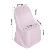 10 pcs Folding Flat Chair Covers Wedding Party Decorations