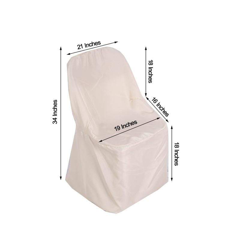 10 pcs Folding Flat Chair Covers Wedding Party Decorations