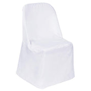 10 pcs Folding Flat Chair Covers Wedding Party Decorations CHAIR_FOLD1_WHT_PK10