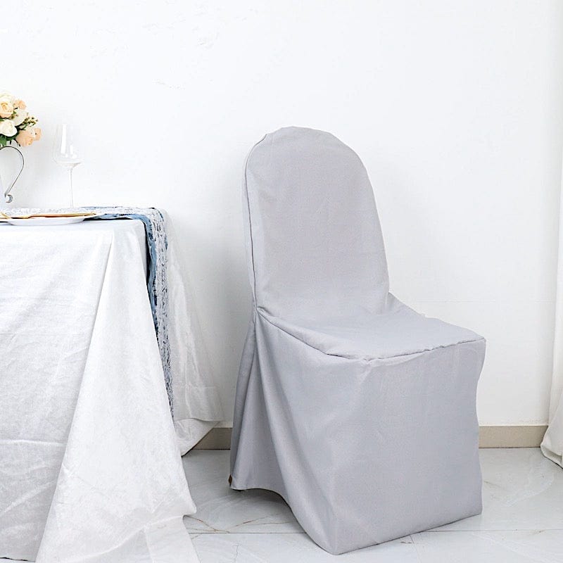 10 pcs Polyester Banquet Chair Covers Wedding Decorations